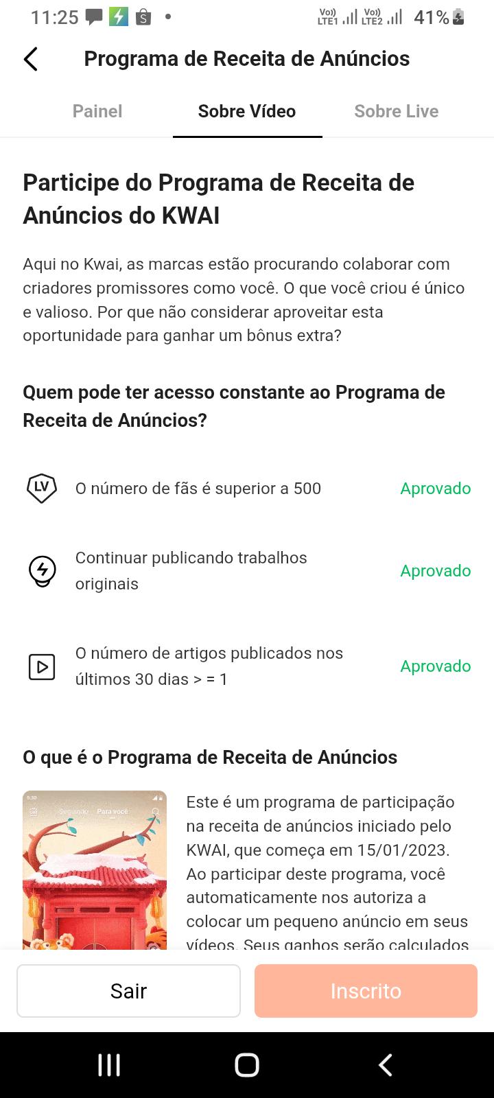 Conta Kwai de Entretenimento com 31K+ Seguidores - Monetizada | Alto Engajamento • Muito Ativa - Preview 1