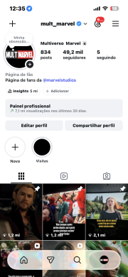 Conta Instagram de Entretenimento com 49K+ Seguidores - Verificada e Monetizada - Imagem Principal