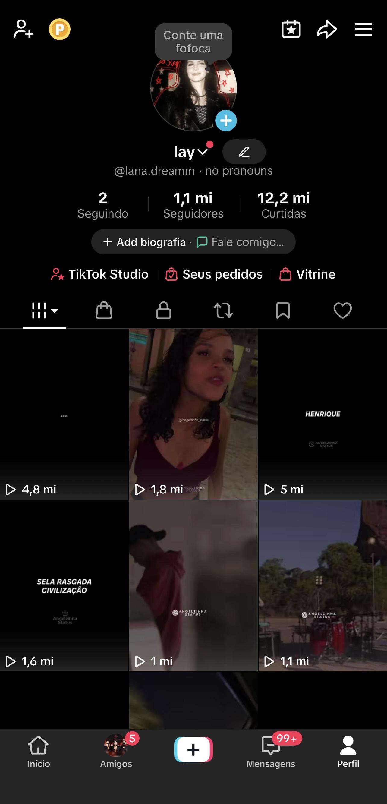 Conta Tiktok de Entretenimento com 1M+ Seguidores | Muito Ativa - Preview 3