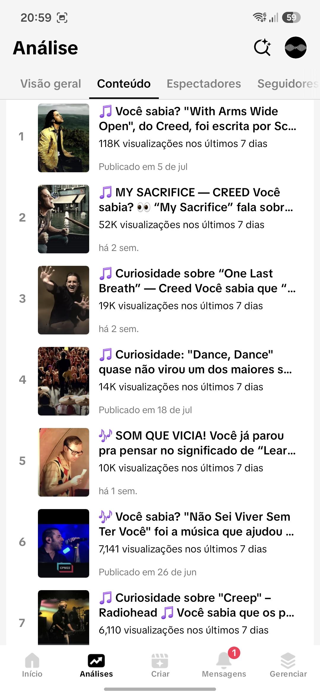 Conta Tiktok de Músicas com 10K+ Seguidores | Alto Engajamento - Preview 3