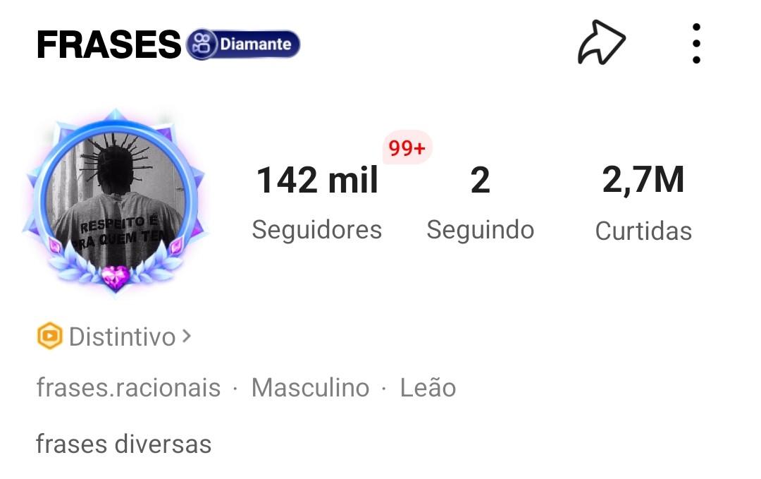 Conta Kwai de Frases, Poesias e Citações com 142K+ Seguidores | Alto Engajamento • Muito Ativa - Preview 1