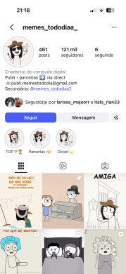 Conta Instagram de Entretenimento com 121K+ Seguidores | Alto Engajamento • Muito Ativa - Imagem Principal