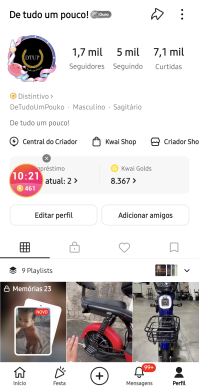 Conta Kwai de Curiosidades com 1K+ Seguidores - Monetizada | Alto Engajamento • Muito Ativa - Imagem Principal