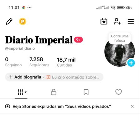 Conta Tiktok de Entretenimento com 7K+ Seguidores - Imagem Principal
