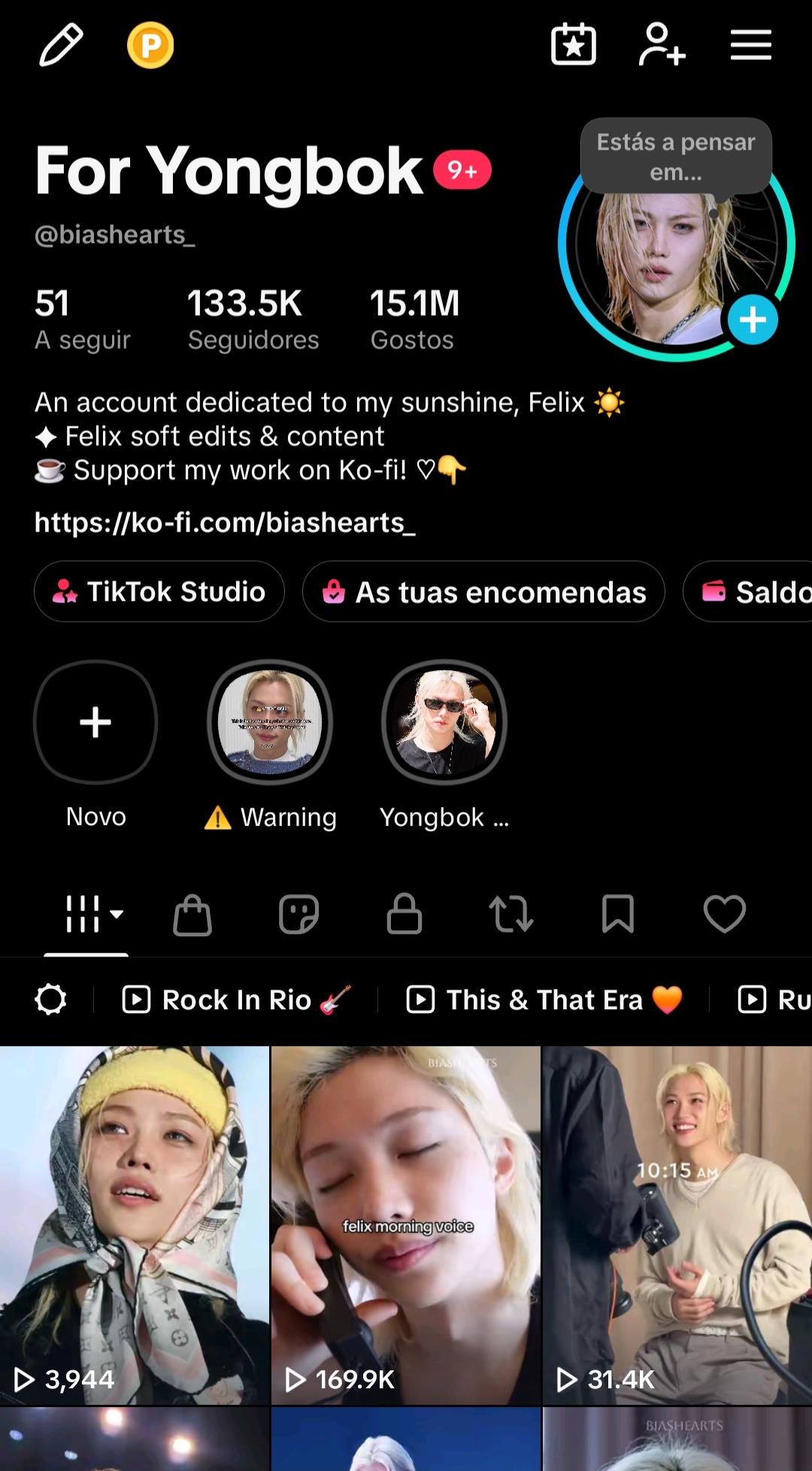 Conta Tiktok de Entretenimento com 133K+ Seguidores - Monetizada | Alto Engajamento • Muito Ativa - Preview 1