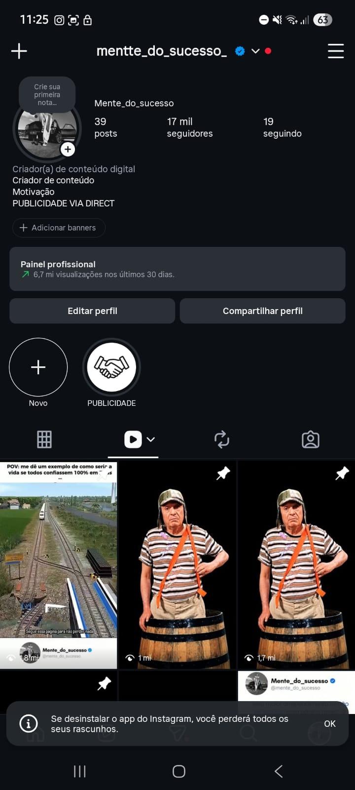 Conta Instagram de Motivação, Luxo e Empreendedorismo com 22K+ Seguidores | Alto Engajamento - Preview 10