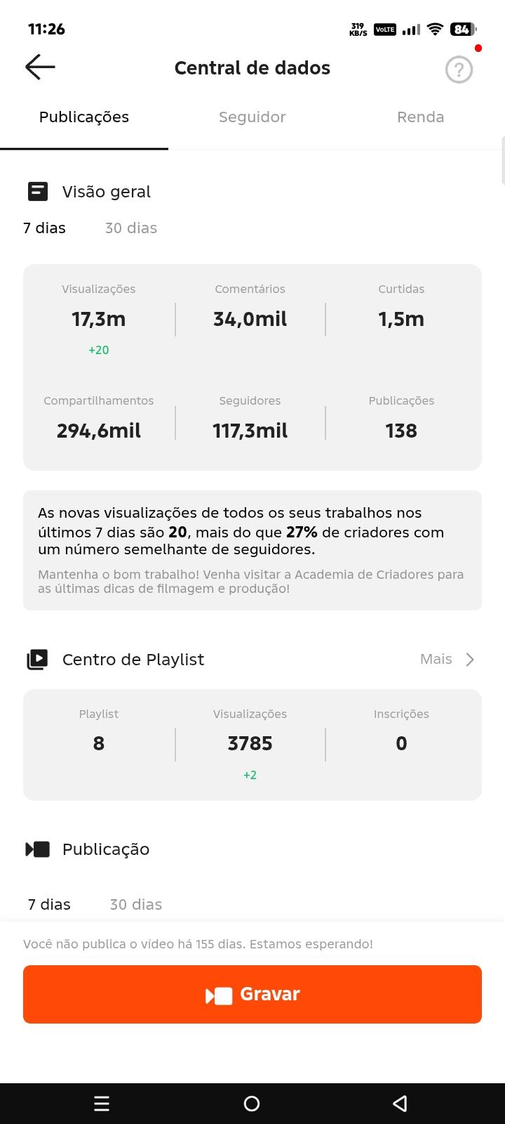 Conta Kwai de Outros com 117K+ Seguidores - Verificada | Alto Engajamento • Muito Ativa - Preview 1