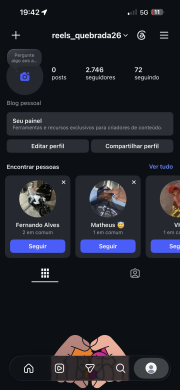 Conta Instagram de Entretenimento com 2K+ Seguidores - Imagem Principal