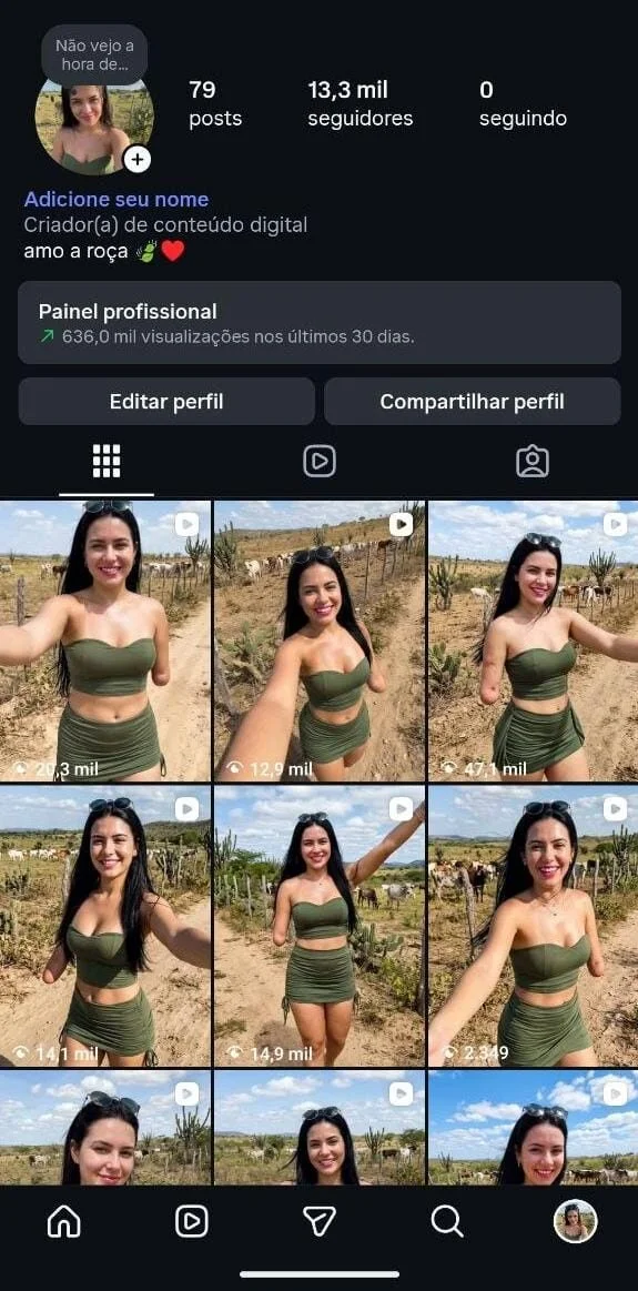 Conta Instagram de Outros com 13K+ Seguidores | Alto Engajamento • Muito Ativa - Imagem Principal