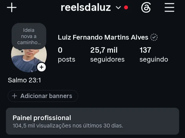 Conta Instagram de Outros com 25K+ Seguidores | Alto Engajamento • Muito Ativa - Imagem Principal