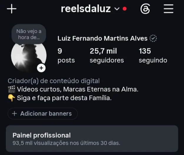 Conta Instagram de Outros com 25K+ Seguidores | Alto Engajamento • Muito Ativa - Imagem Principal