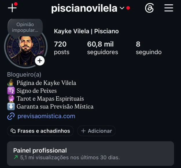 Conta Instagram de Religião e Espiritualidade com 60K+ Seguidores | Alto Engajamento • Muito Ativa - Imagem Principal
