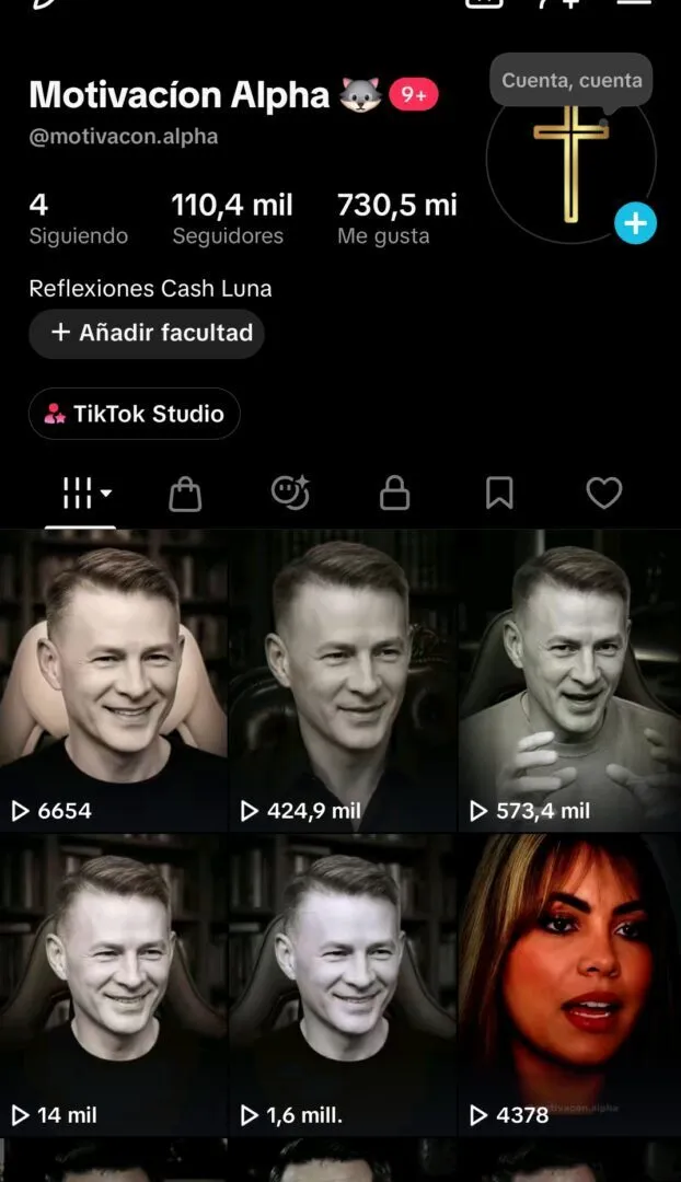 Conta Tiktok de Religião e Espiritualidade com 113K+ Seguidores | Alto Engajamento • Muito Ativa - Imagem Principal