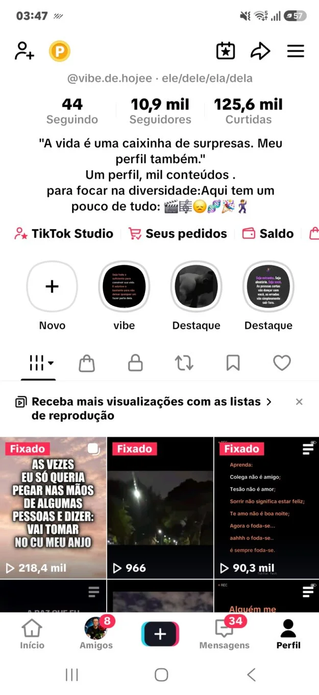 Conta Tiktok de Humor com 10K+ Seguidores | Alto Engajamento • Muito Ativa - Imagem Principal