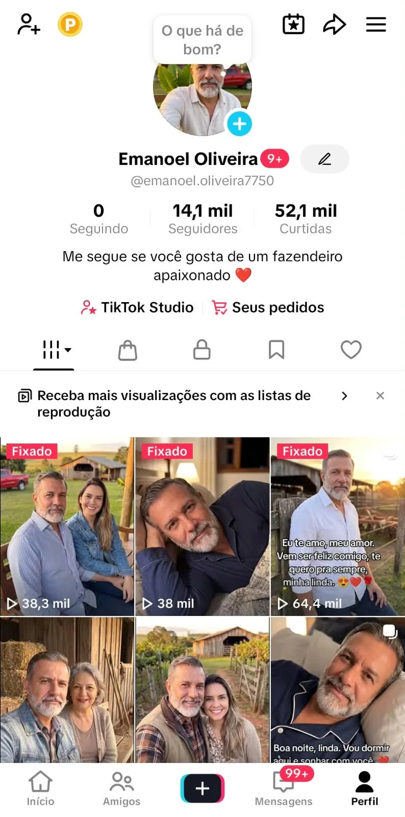 Conta Tiktok de Outros com 14K+ Seguidores | Alto Engajamento • Muito Ativa - Imagem Principal