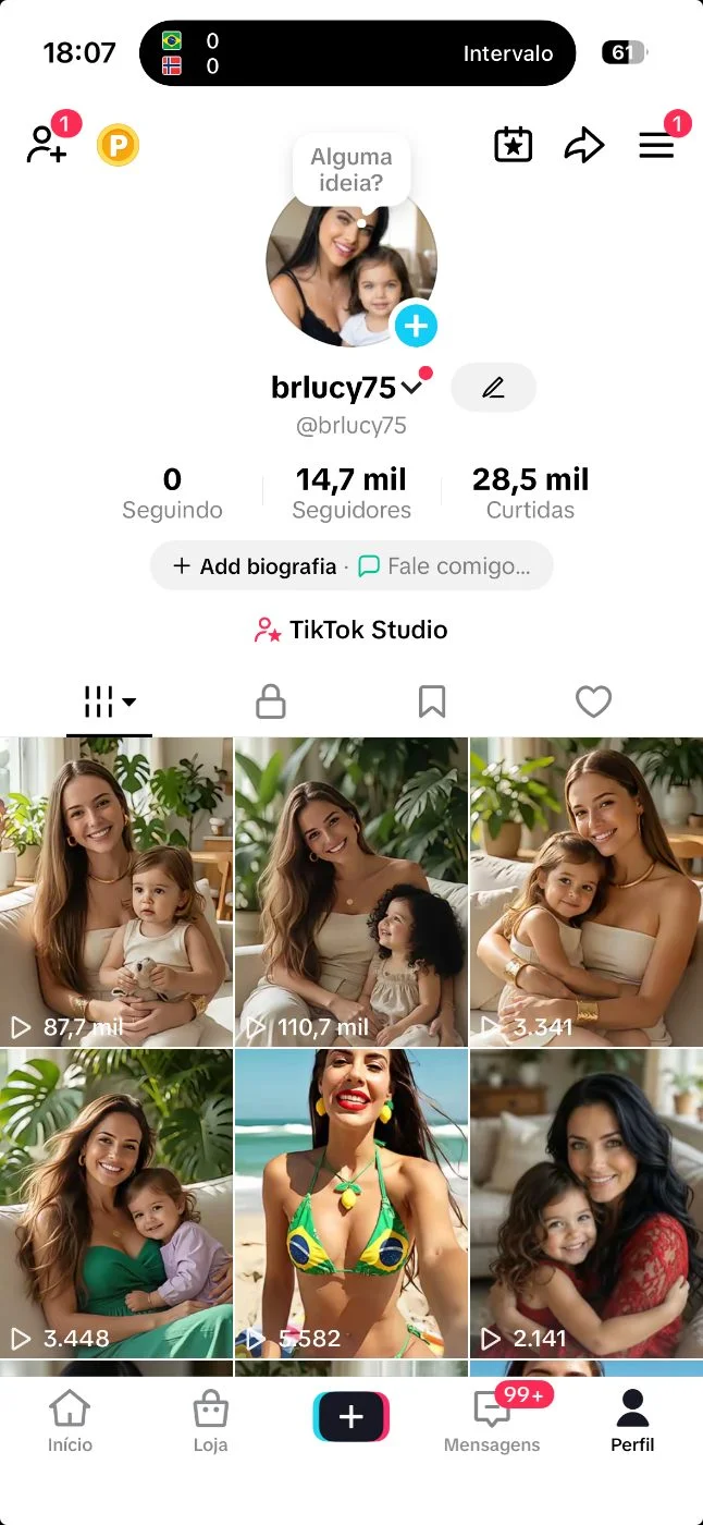 Conta Tiktok de Outros com 14K+ Seguidores | Alto Engajamento • Muito Ativa - Imagem Principal
