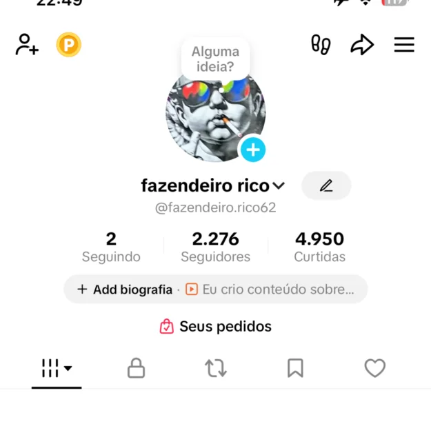 Conta Tiktok de Outros com 2K+ Seguidores | Alto Engajamento - Imagem Principal