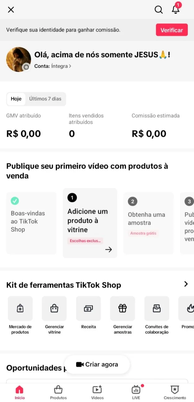 Conta Tiktok de Outros com 1K+ Seguidores | Alto Engajamento • Muito Ativa - Imagem Principal