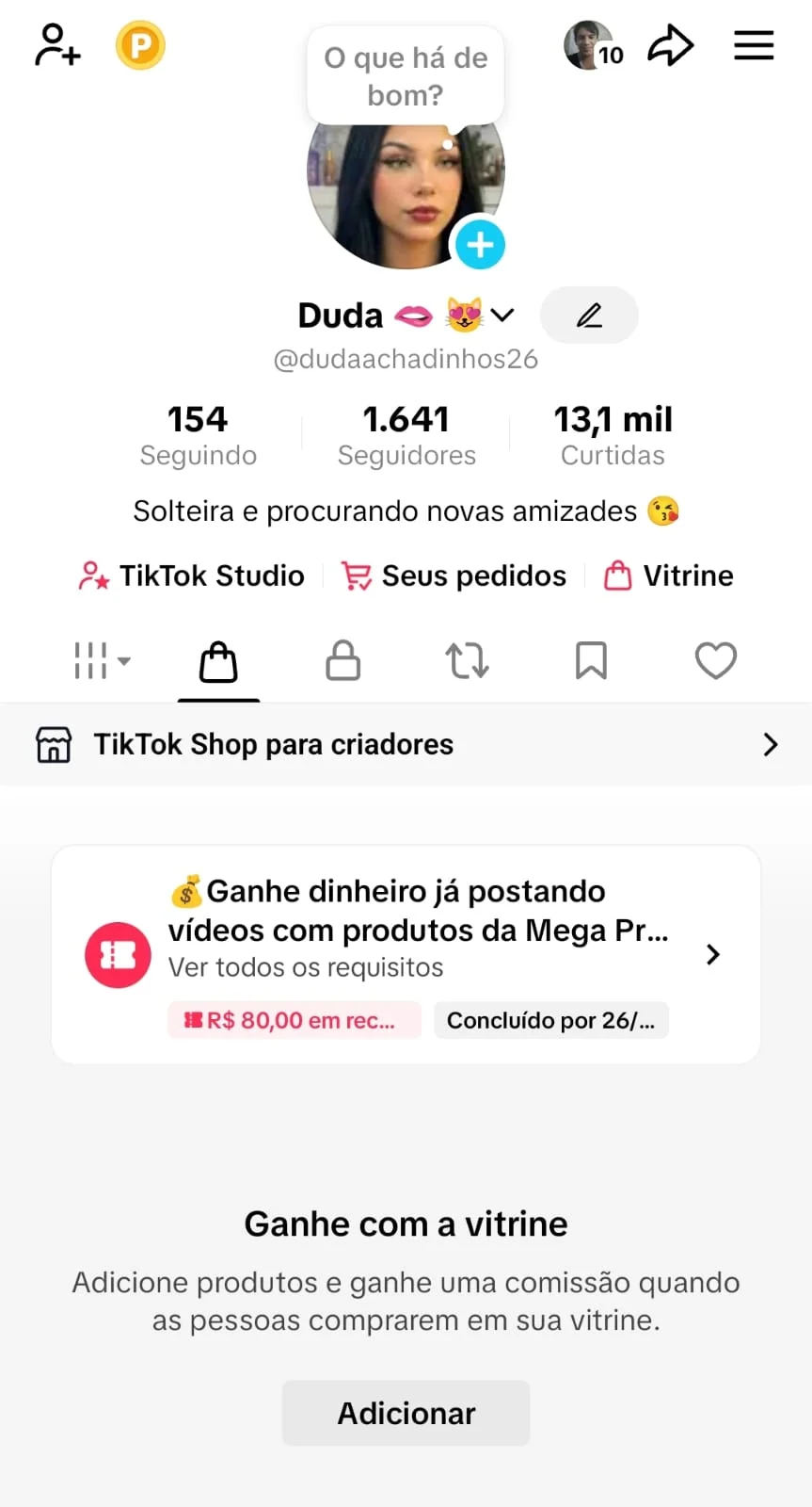 Conta Tiktok de Outros com 1K+ Seguidores | Alto Engajamento • Muito Ativa - Imagem Principal