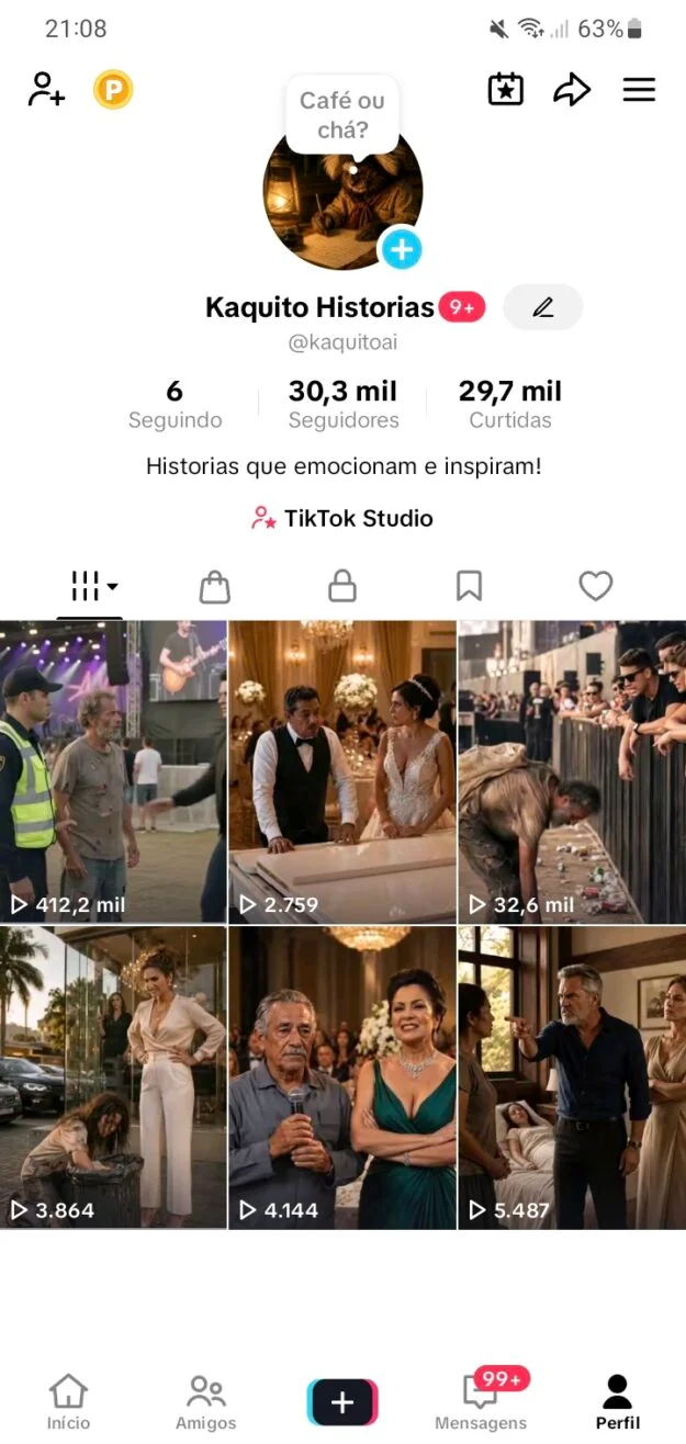 Conta Tiktok de Outros com 30K+ Seguidores | Alto Engajamento • Muito Ativa - Imagem Principal