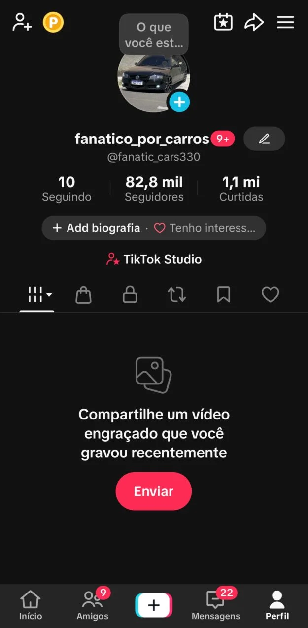Conta Tiktok de Outros com 82K+ Seguidores | Alto Engajamento • Muito Ativa - Imagem Principal