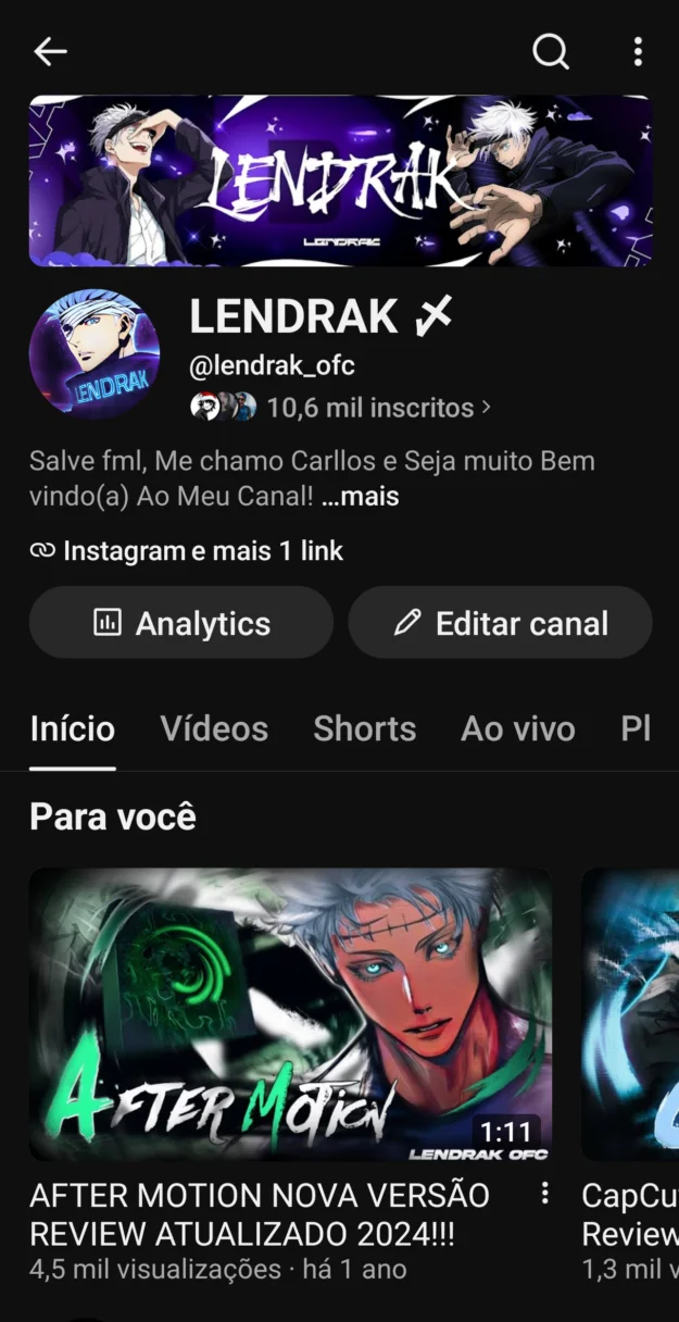 Conta YouTube de Outros com 10K+ Inscritos | Alto Engajamento • Muito Ativa - Imagem Principal