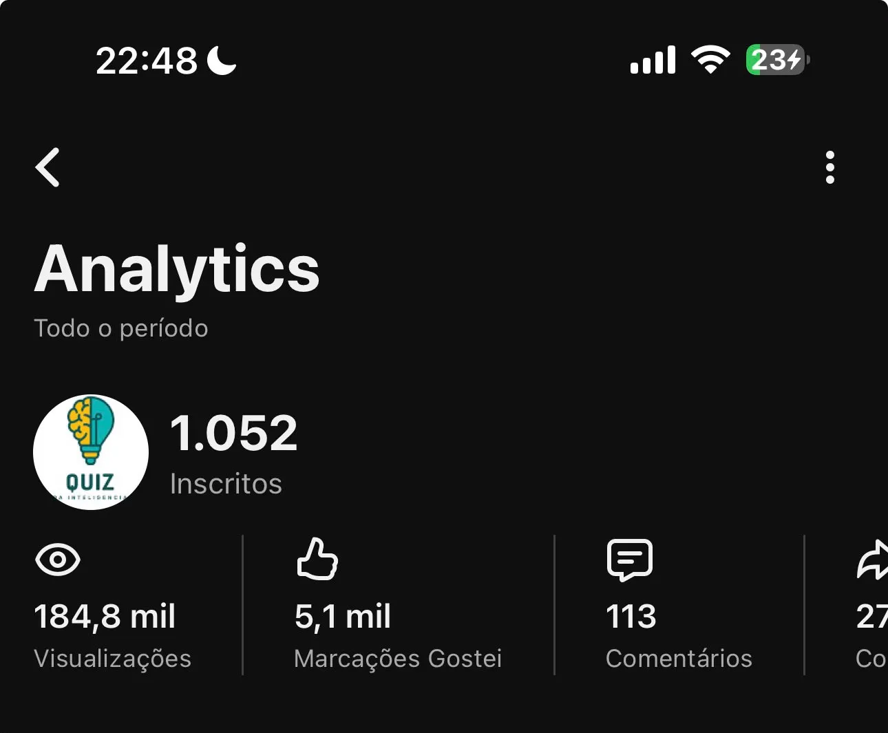 Conta YouTube de Outros com 1K+ Inscritos | Alto Engajamento • Muito Ativa - Imagem Principal