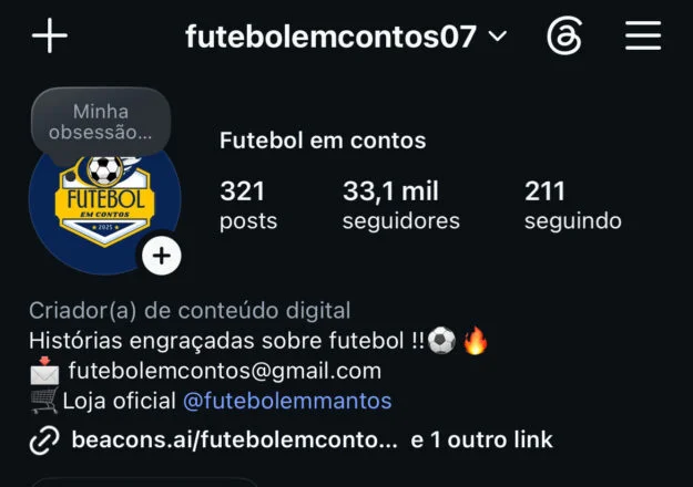 Conta YouTube de Futebol e Esportes com 33K+ Inscritos | Alto Engajamento • Muito Ativa - Imagem Principal