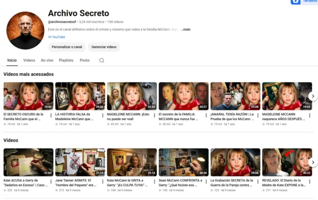 Conta YouTube de Outros com 3K+ Inscritos - Monetizada | Alto Engajamento • Muito Ativa - Imagem Principal
