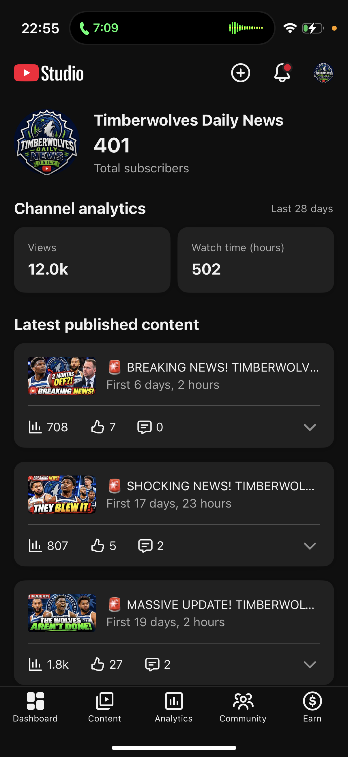 Conta YouTube de Futebol e Esportes com 401 Inscritos | Alto Engajamento - Imagem Principal