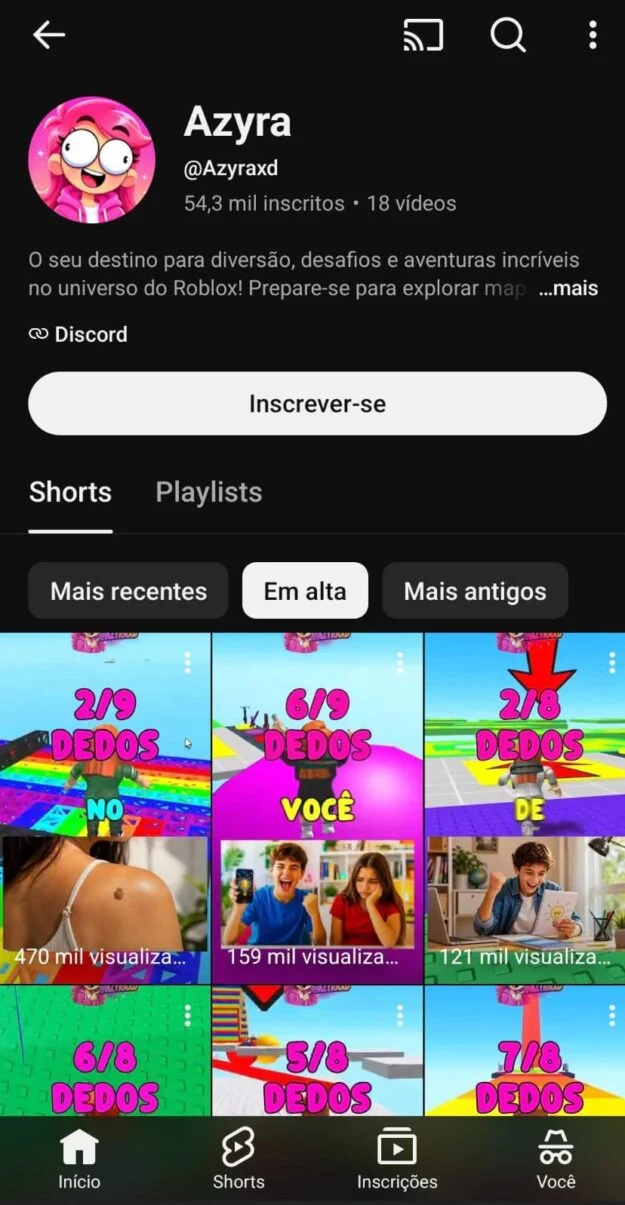 Conta YouTube de Jogos e Games com 54K+ Inscritos | Alto Engajamento • Muito Ativa - Imagem Principal