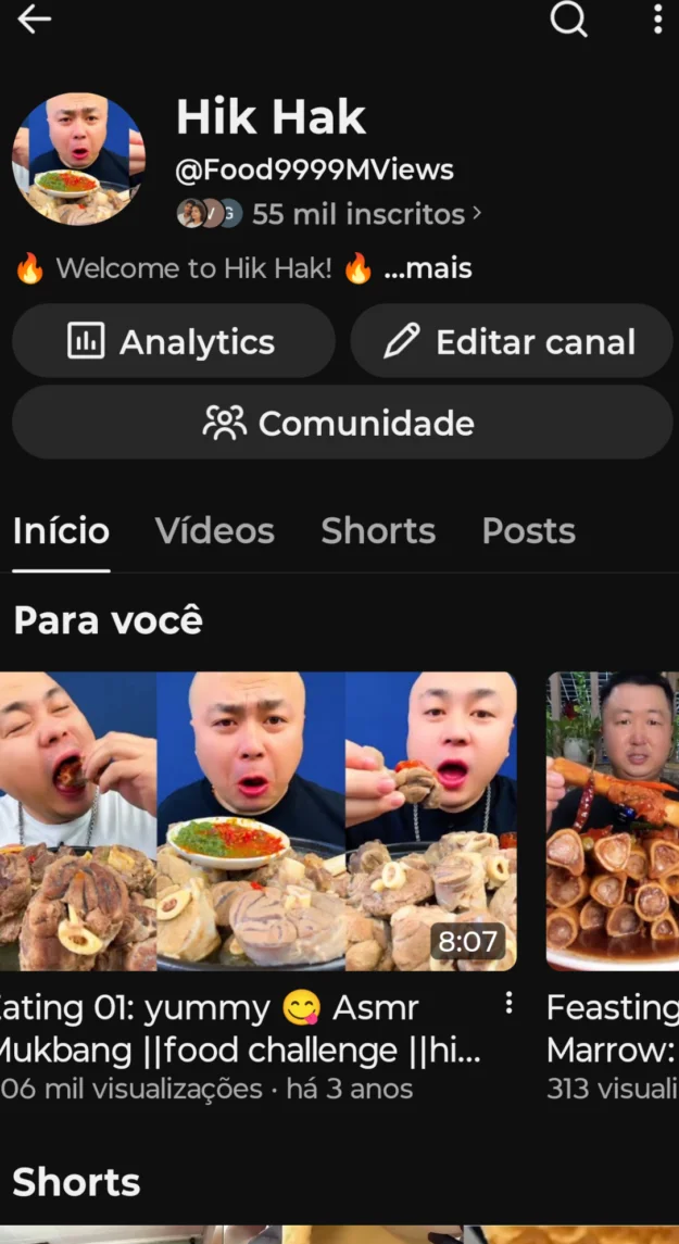 Conta YouTube de Outros com 54K+ Inscritos | Alto Engajamento • Muito Ativa - Imagem Principal
