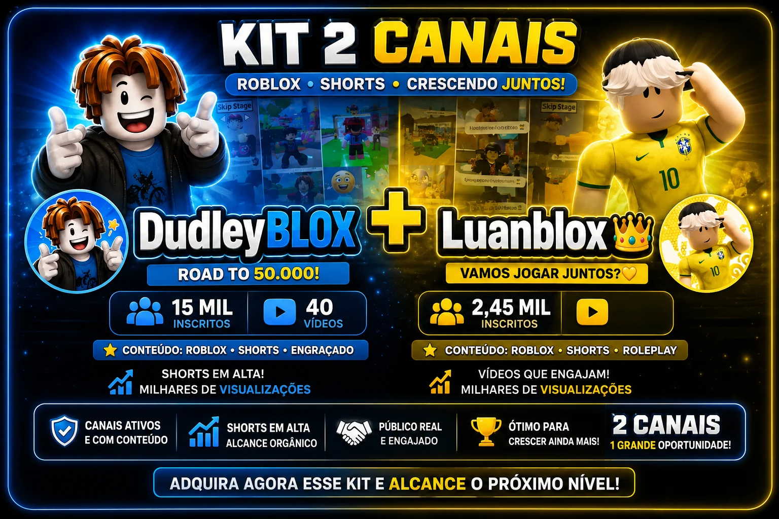 Conta YouTube de Jogos e Games com 15K+ Inscritos | Alto Engajamento • Muito Ativa - Imagem Principal