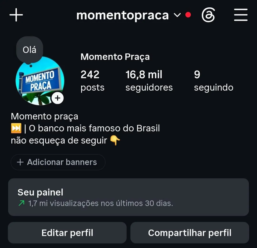Conta Instagram de Humor com 16K+ Seguidores | Alto Engajamento • Muito Ativa - Imagem Principal