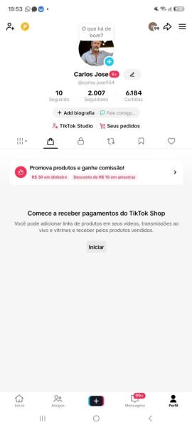 Conta Tiktok de Outros com 2K+ Seguidores | Alto Engajamento • Muito Ativa