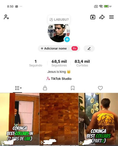 Conta Tiktok de Outros com 69K+ Seguidores | Alto Engajamento • Muito Ativa