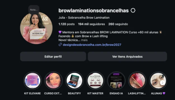 Conta Instagram de Cabelos e Penteados com 194K+ Seguidores | Alto Engajamento • Muito Ativa