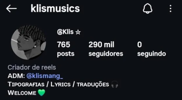 Conta Instagram de Músicas com 200K+ Seguidores | Alto Engajamento • Muito Ativa