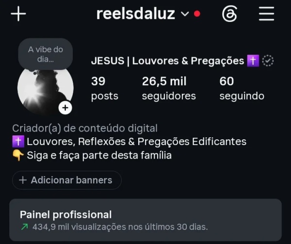 Conta Instagram de Outros com 26K+ Seguidores | Alto Engajamento • Muito Ativa