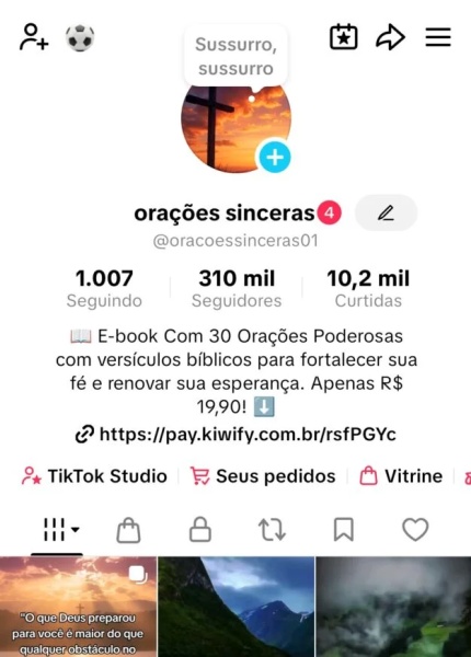 Conta Instagram de Religião e Espiritualidade com 310K+ Seguidores | Alto Engajamento • Muito Ativa