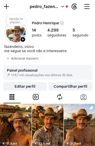 Conta Instagram de Outros com 4K+ Seguidores | Alto Engajamento • Muito Ativa