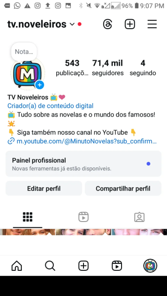 Conta Instagram de Fofoca e Celebridades com 71K+ Seguidores | Alto Engajamento • Muito Ativa