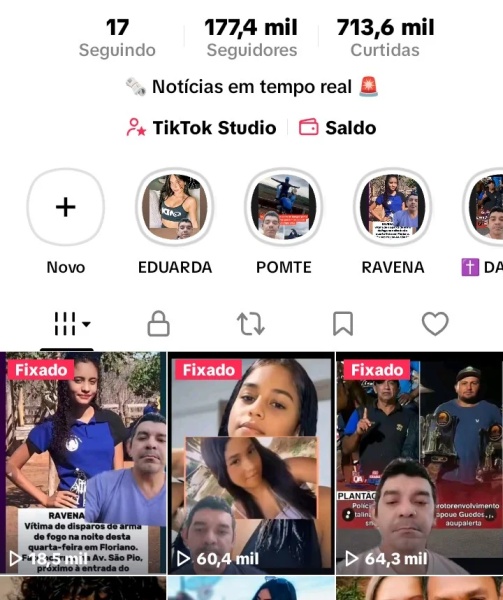Conta Tiktok de Outros com 100K+ Seguidores - Monetizada | Alto Engajamento • Muito Ativa