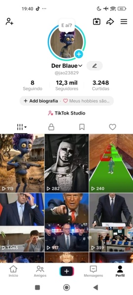Conta Tiktok de Outros com 12K+ Seguidores - Monetizada | Alto Engajamento • Muito Ativa