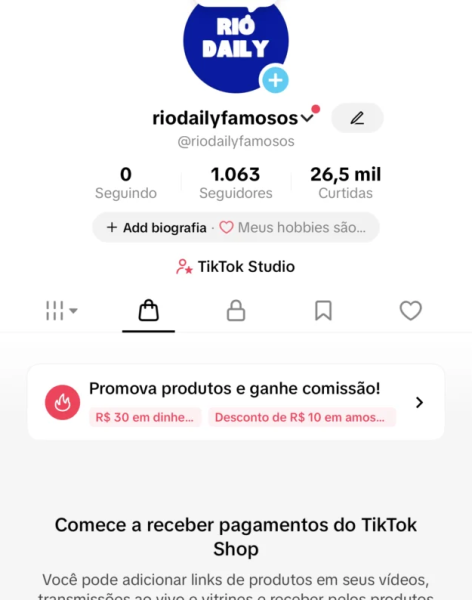 Conta Tiktok de Outros com 1K+ Seguidores | Alto Engajamento • Muito Ativa