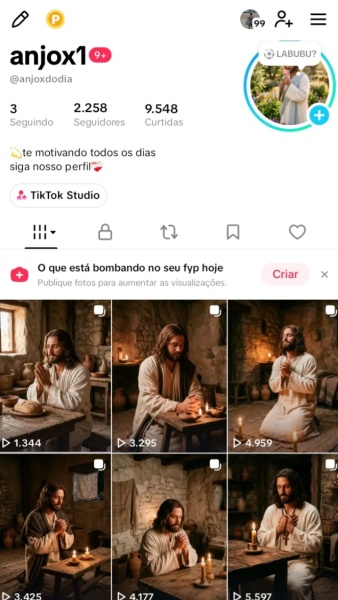 Conta Tiktok de Outros com 2K+ Seguidores | Alto Engajamento • Muito Ativa