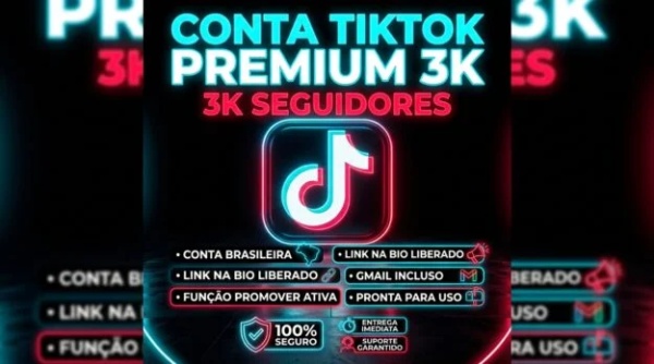 Conta Tiktok de Outros com 3K+ Seguidores | Alto Engajamento