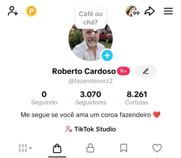 Conta Tiktok de Outros com 3K+ Seguidores | Alto Engajamento • Muito Ativa