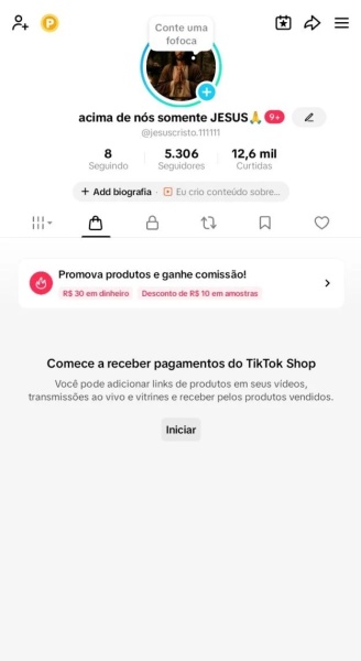 Conta Tiktok de Outros com 5K+ Seguidores | Alto Engajamento • Muito Ativa