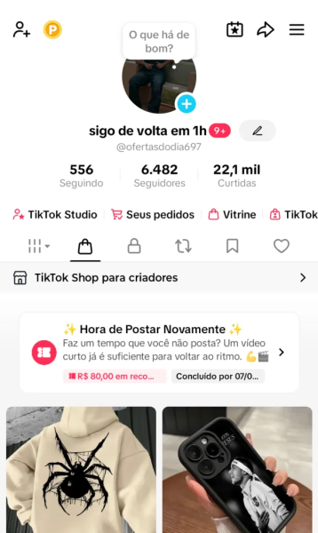 Conta Tiktok de Motivação, Luxo e Empreendedorismo com 6K+ Seguidores | Alto Engajamento • Muito Ativa